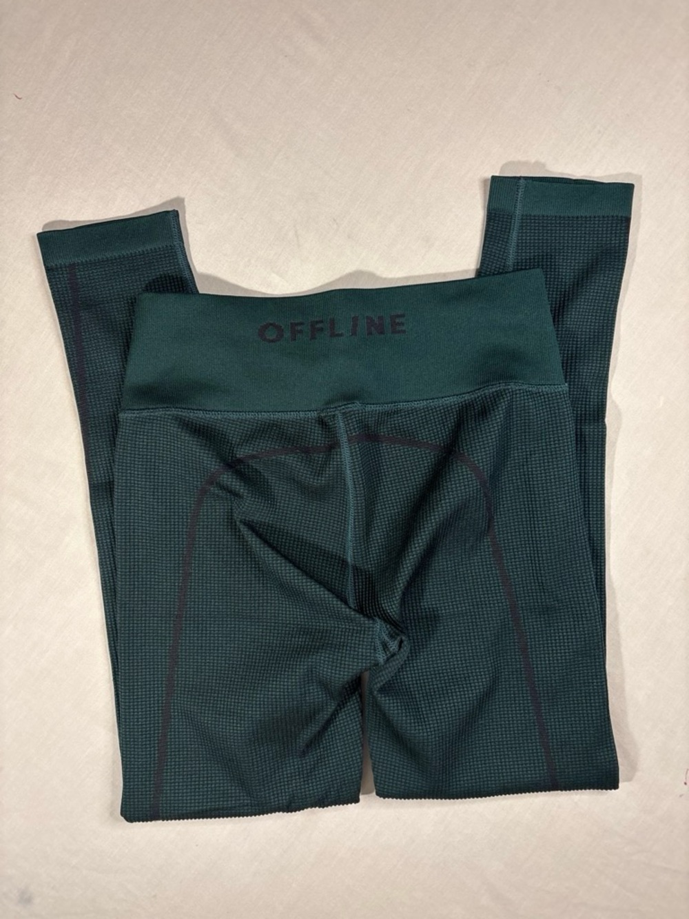 aerie seamless leggings in dark emerald